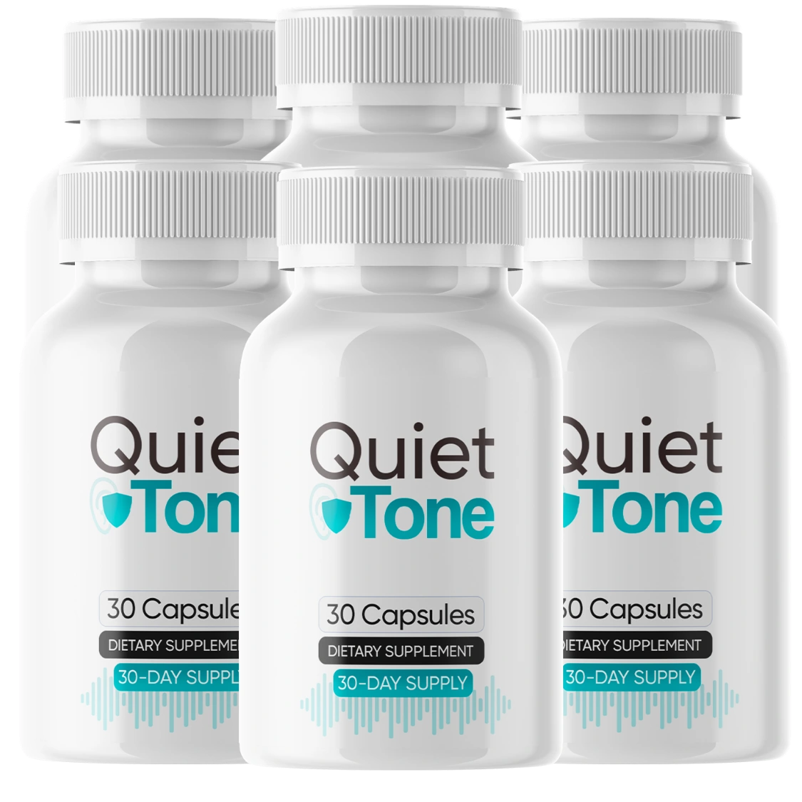 Six-bottle best-value package of QuietTone capsules with free shipping